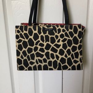Giraffe print purse